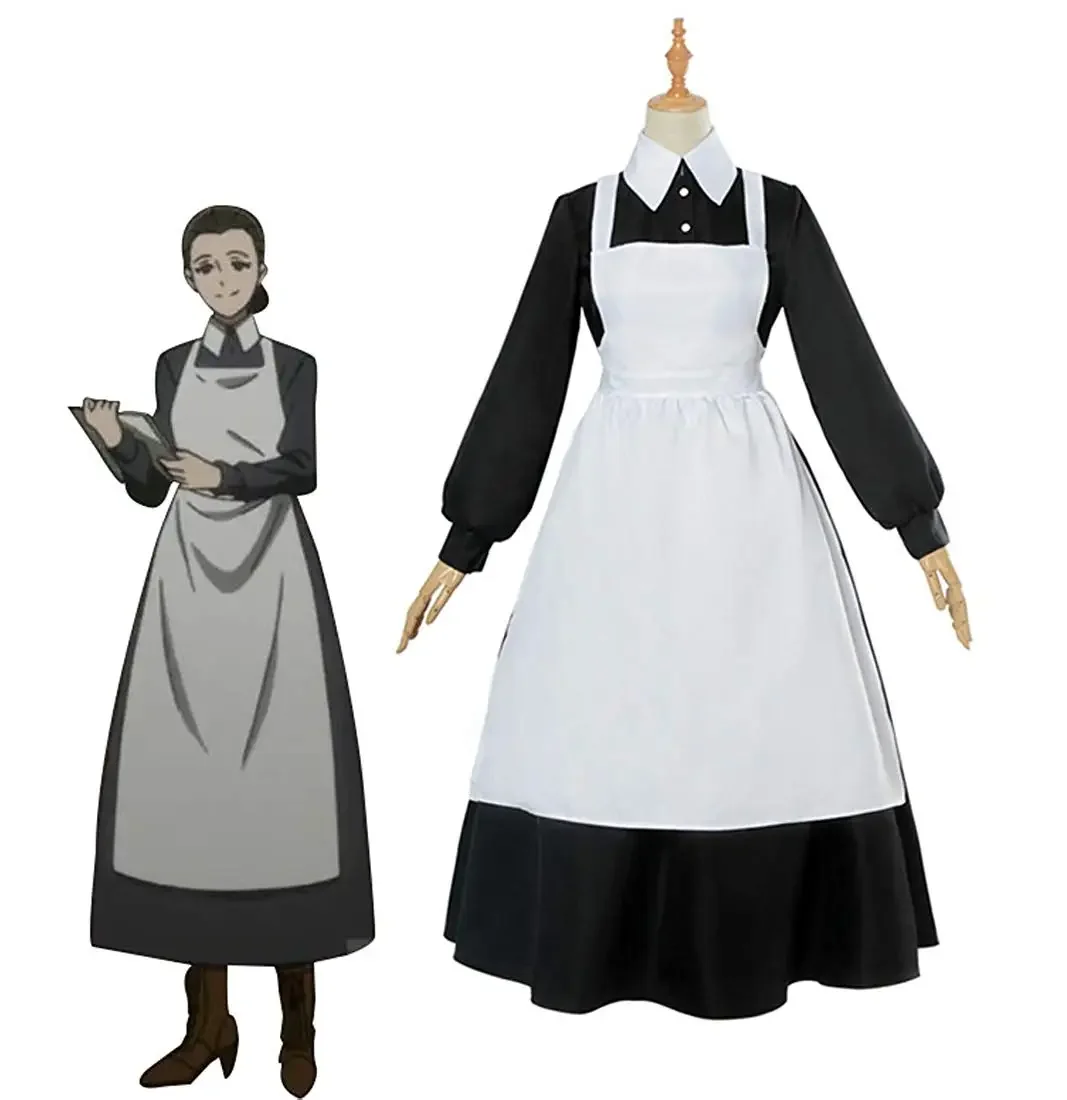 

The Promised Neverland Isabella Krone Dress Cosplay Costume Mama Sister Isabella Maid Dress Custom Made Any Size