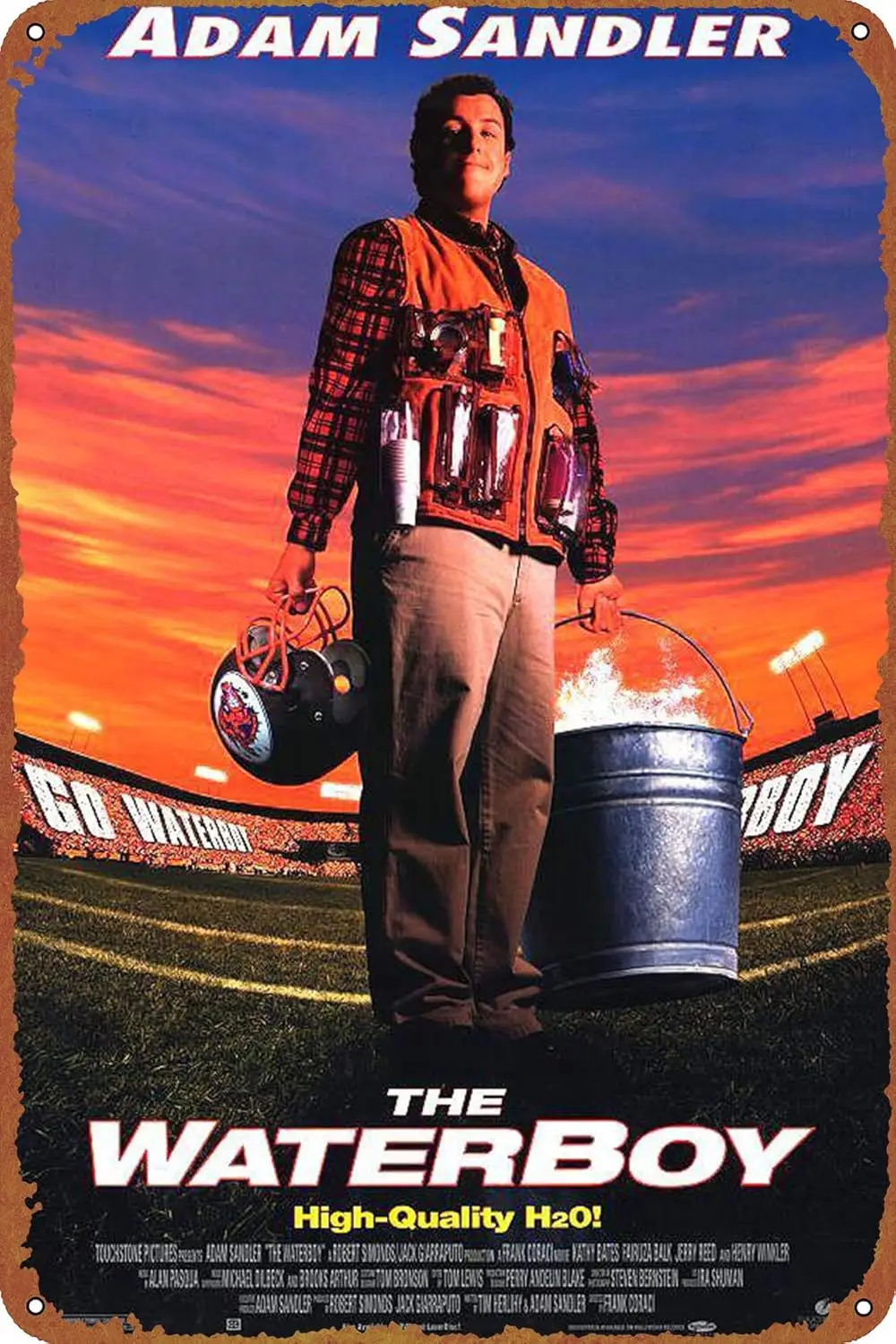 The Waterboy Movie Poster Metal Signs Vintage Bar Bathroom Kitchen Man Cave Garden Club Gift 12x8inch