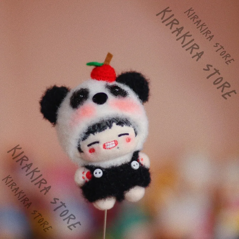 

5cm Mini Mascot Dress Up Clothes Cosplay Costumes Wear Cotton Anime Handcraft Apple Panda Clothing Suit (without Dolls)