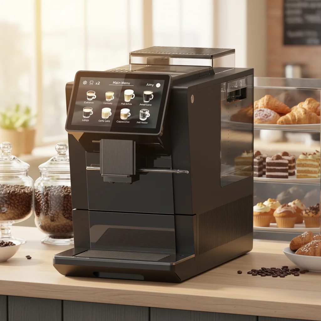 2L Large Water Tank One Touch Out Fully Automatic Coffee Machine 15 Bar High Pressure Extraction Commercial