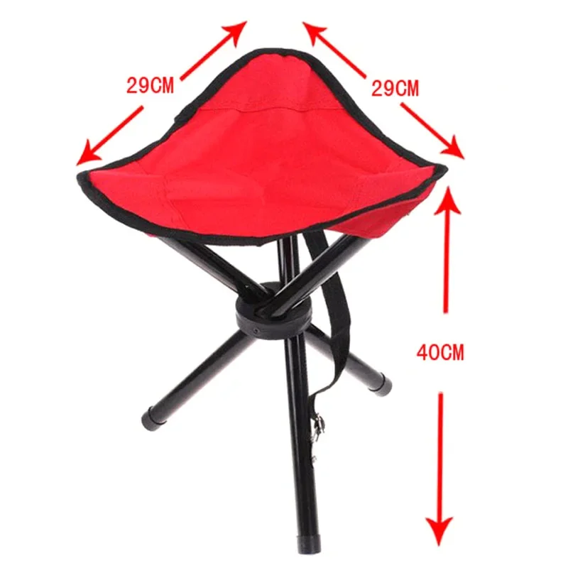 Comfortable Outdoor Portable Stool Fishing Stool Camping Folding Chair Small Bench Mazza Cam ping AT6708