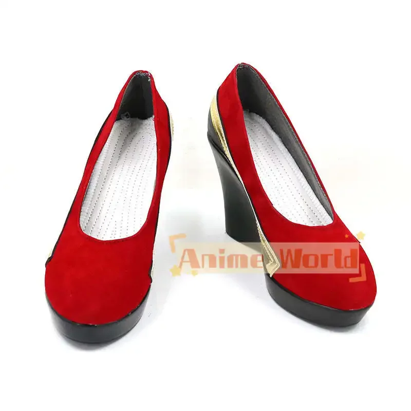 Gioco Ahri Scarpe Cosplay Stivali di Carnevale di Halloween Realizzati su misura