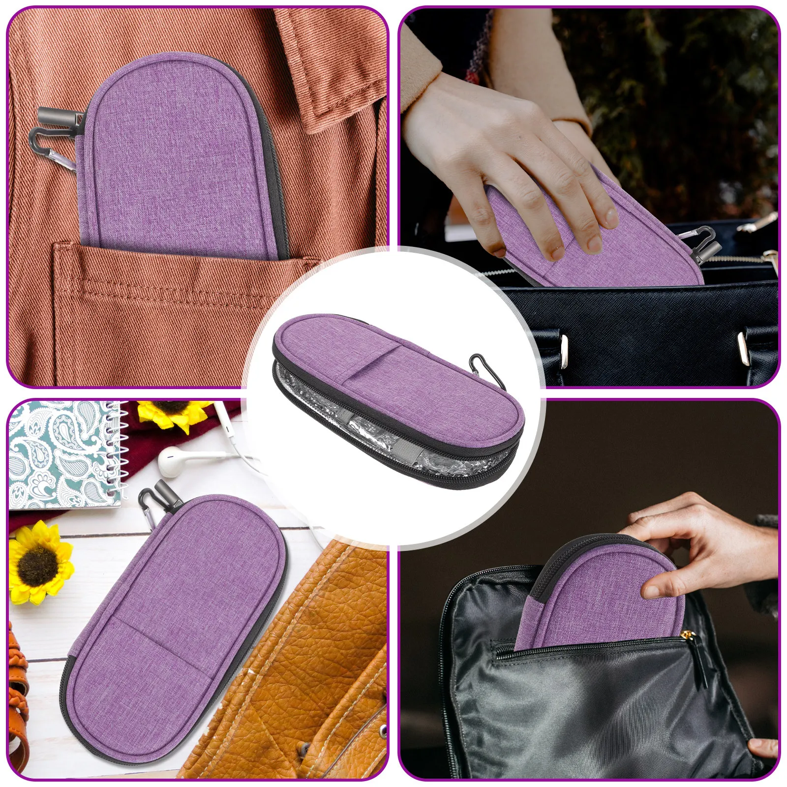 

Insulin Cooler Travel Case Portable Insulin Storage Bag for Diabetic Patients Oxford Cloth Travel Cooler Insulated