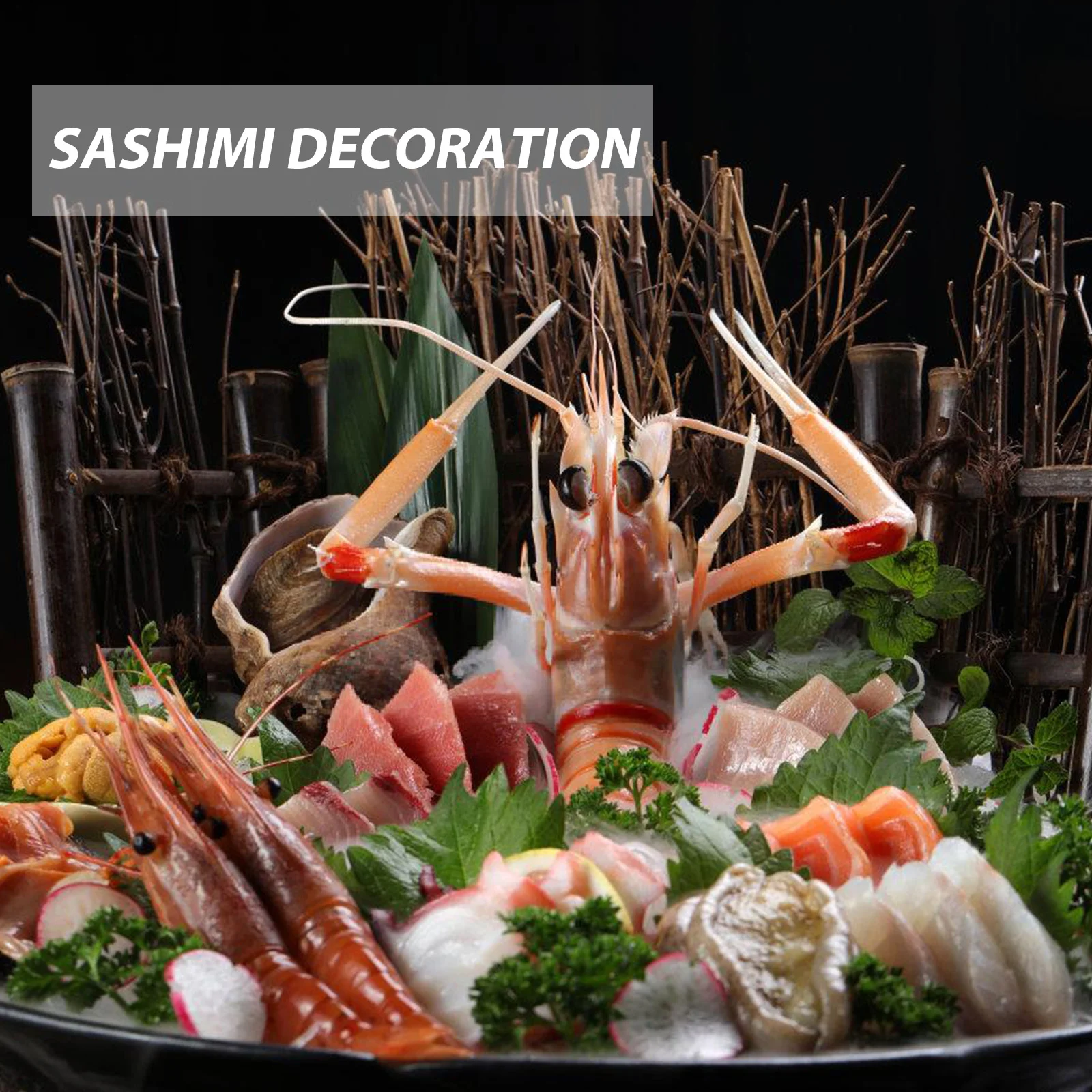 

3Pcs Japanese Bamboo Fence for Sushi Decor Woven Texture Material Ideal for Home Restaurant Hotel Tabletop Display