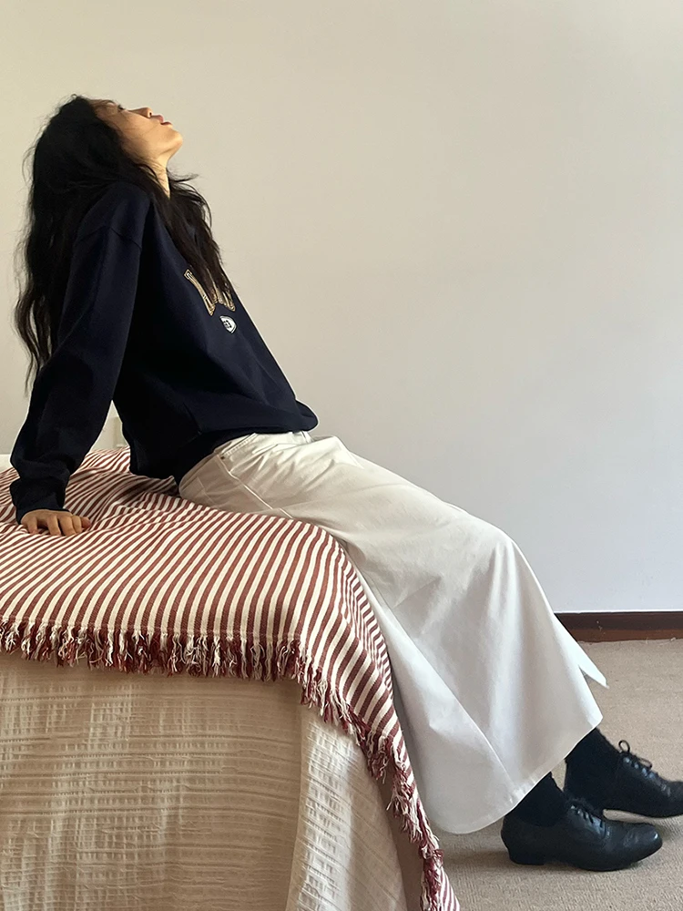 

Костюм-юбка с высокой талией и А-образным силуэтом, зимняя коллекция, женский, из высококачественного льняного материала, приталенный крой, другие детали