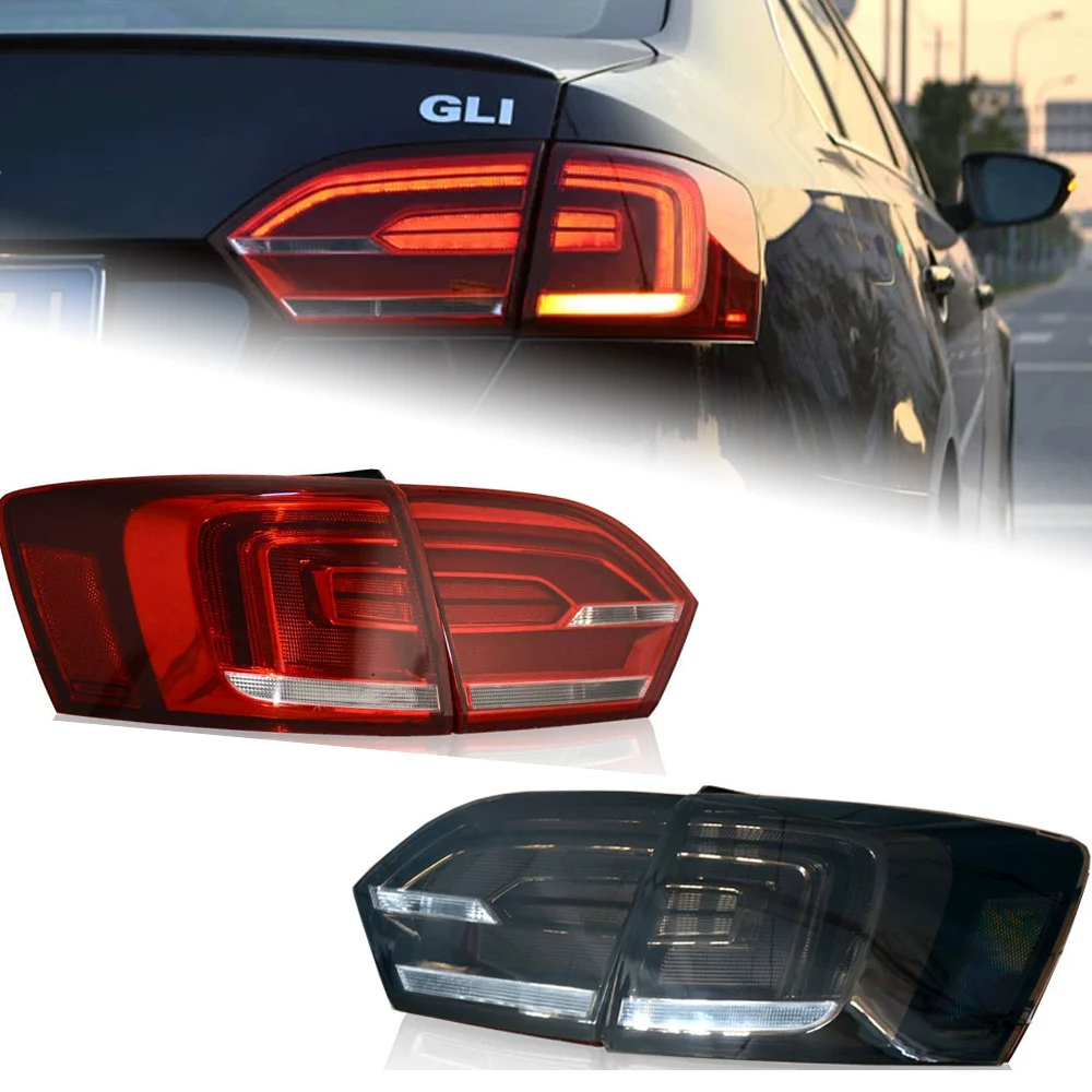 

Car Styling Tail Lamp for Jetta Tail Lights 2011-2014 Jetta Mk6 LED Tail Light DRL Turn Signal Brake Reverse auto Accessories