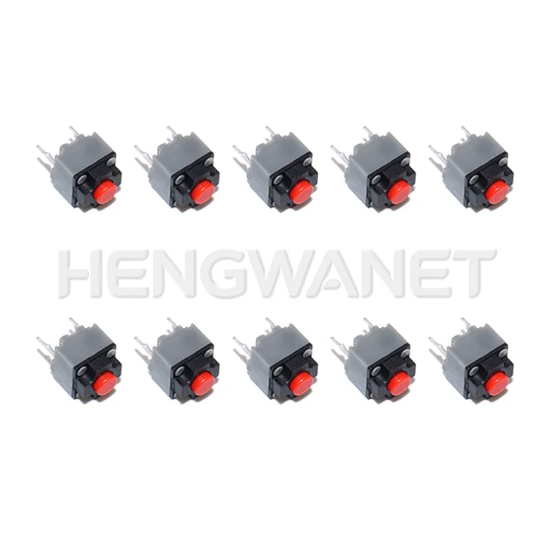 10 Stück Stummschalttaste 6*6*7,3 Geräuschloser Schalter für Kabellose und Kabelgebundene Maus, Mikroschalter 6X6X7,3MM