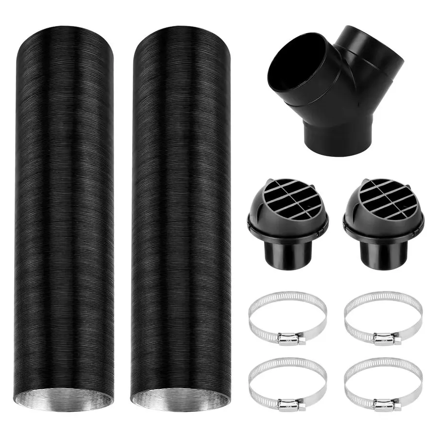 

3-дюймовый дизельный парковочный обогреватель, автомобильный парковочный обогреватель, аксессуары для удлинителя вентиляционного отверстия, Y-образный разъем и зажимы для шлангов