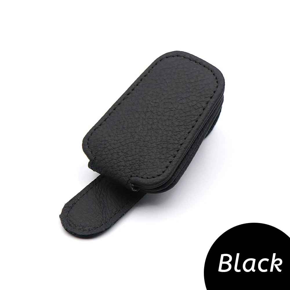 Universele Auto Zonnebril Clip Kaart Ticket Houder Stand Sluiting Pen Case Brillen Zonneklep Auto Accessoires