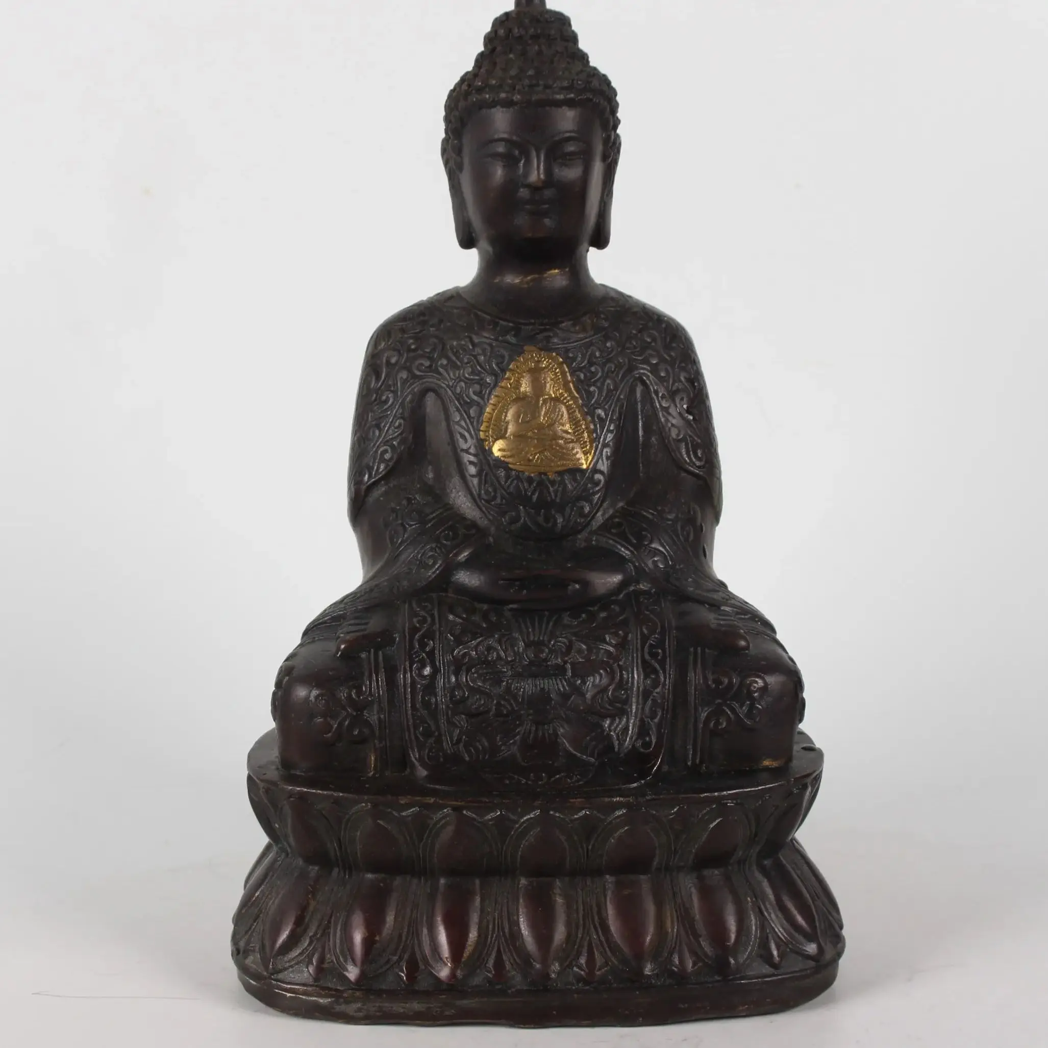 

Chinese folk collection handmade pure bronze Buddha statues Home decoration Ornaments Exhibits