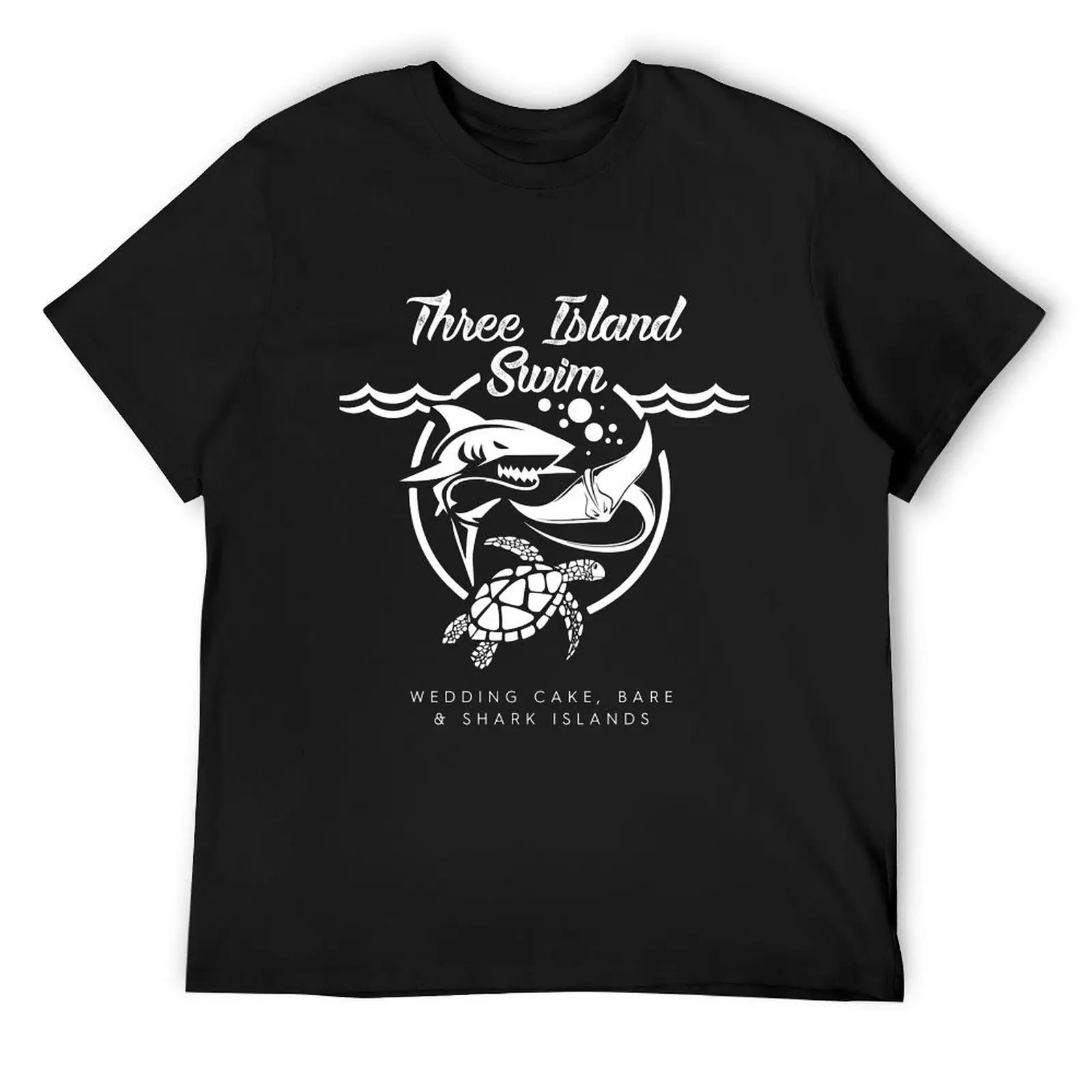

3 Island Swim T-Shirt korean fashion football t shirt summer top Men's t-shirt
