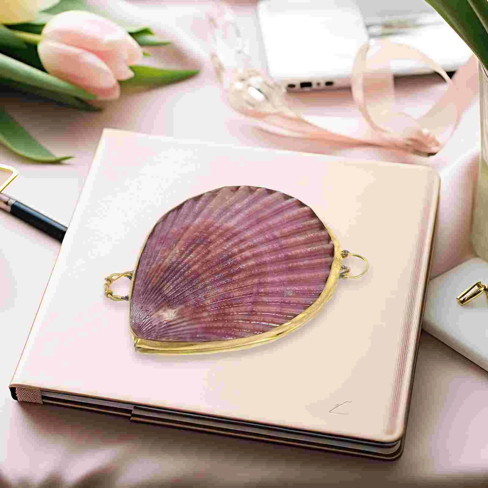 

Shell Storage Box Jewelry Case Decorative Container Shirt Boxes for Presents Seashells Trinket Bracelets