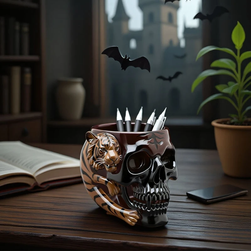 Skull Planter Silicone Mold Suitable for Resin Casting Jewelry Making and Crafts