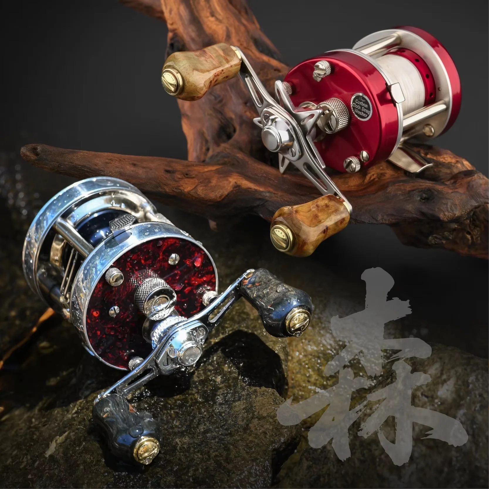 Manopla de Carretilha Gomexus Nova de Cortiça 22mm para Pesca de Bass, Compatível com Shimano Calcutta Conquest e Daiwa Tatula Millionaire