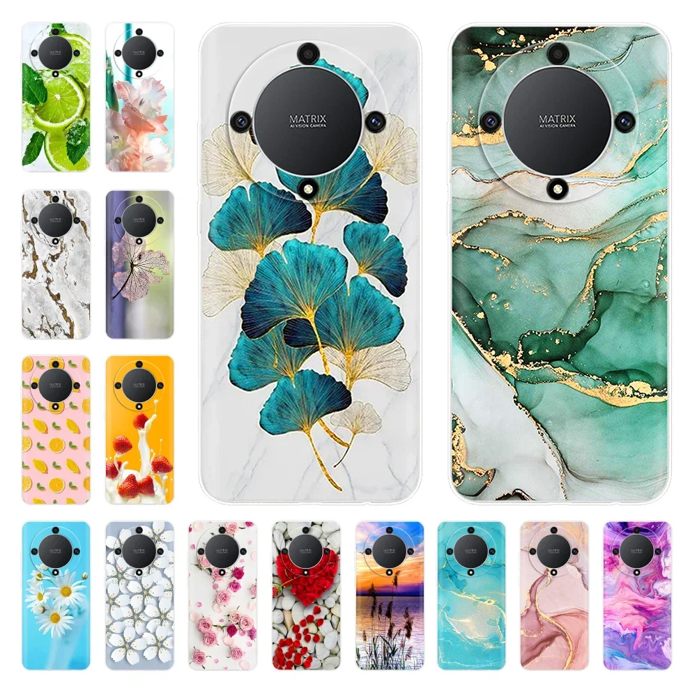 

For Honor X9a Case Bumper Soft TPU Silicone Transparent Back Cover for Honor X9a Phone Cases HonorX9a 6.67'' Protective Shells