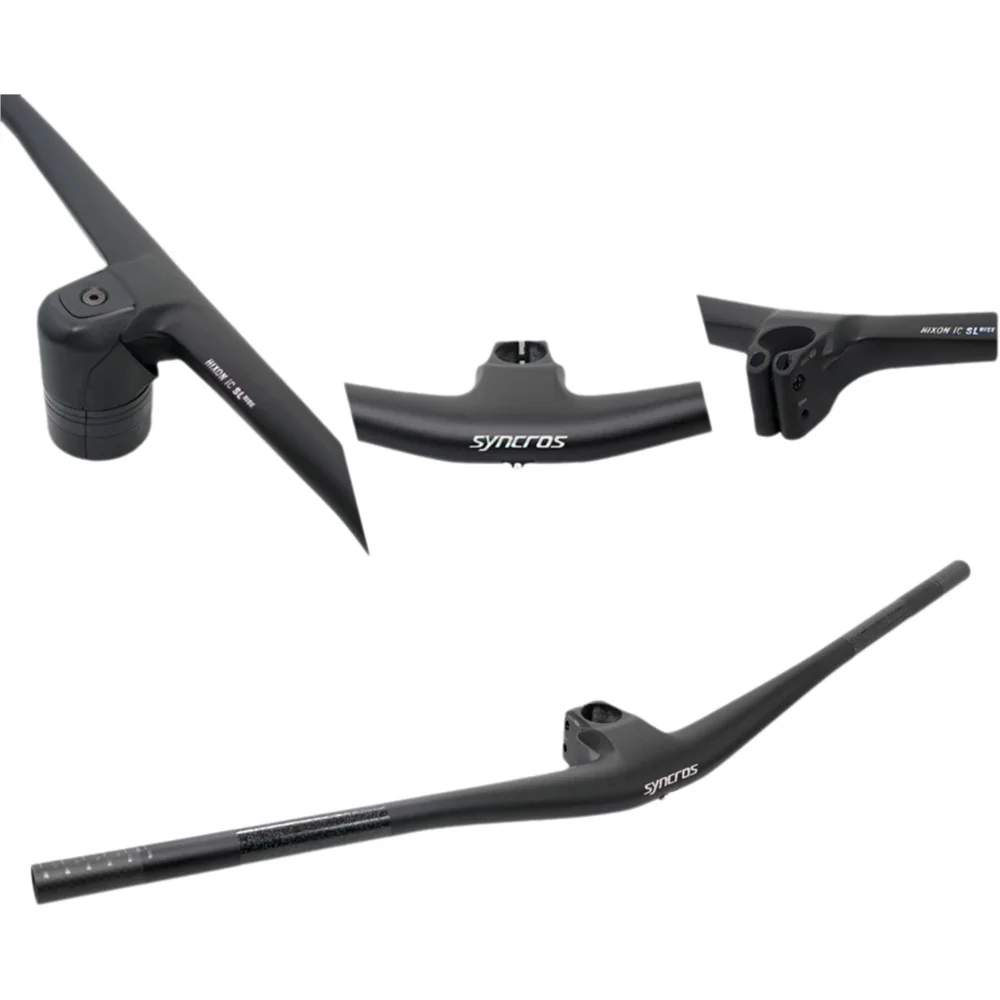 AliExpress OZTALLO SYNCROS HIXON IC SL Integrated Cockpit Carbon Fiber MTB Handlebar 4°/5° 15/25mm Mini Rise 40/50mm Stem All Mountain Cycling XC