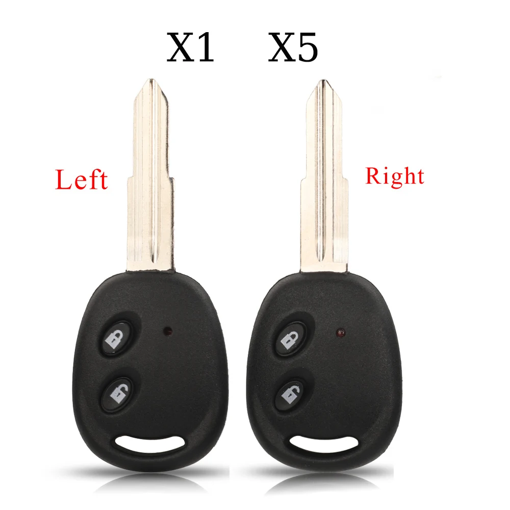 

jingyuqin X1 X5 2 Buttons Remote Car Key Shell Fob Case For Chevrolet Spark Beat Sail Aveo kalos Barina Epica Lova Replacement