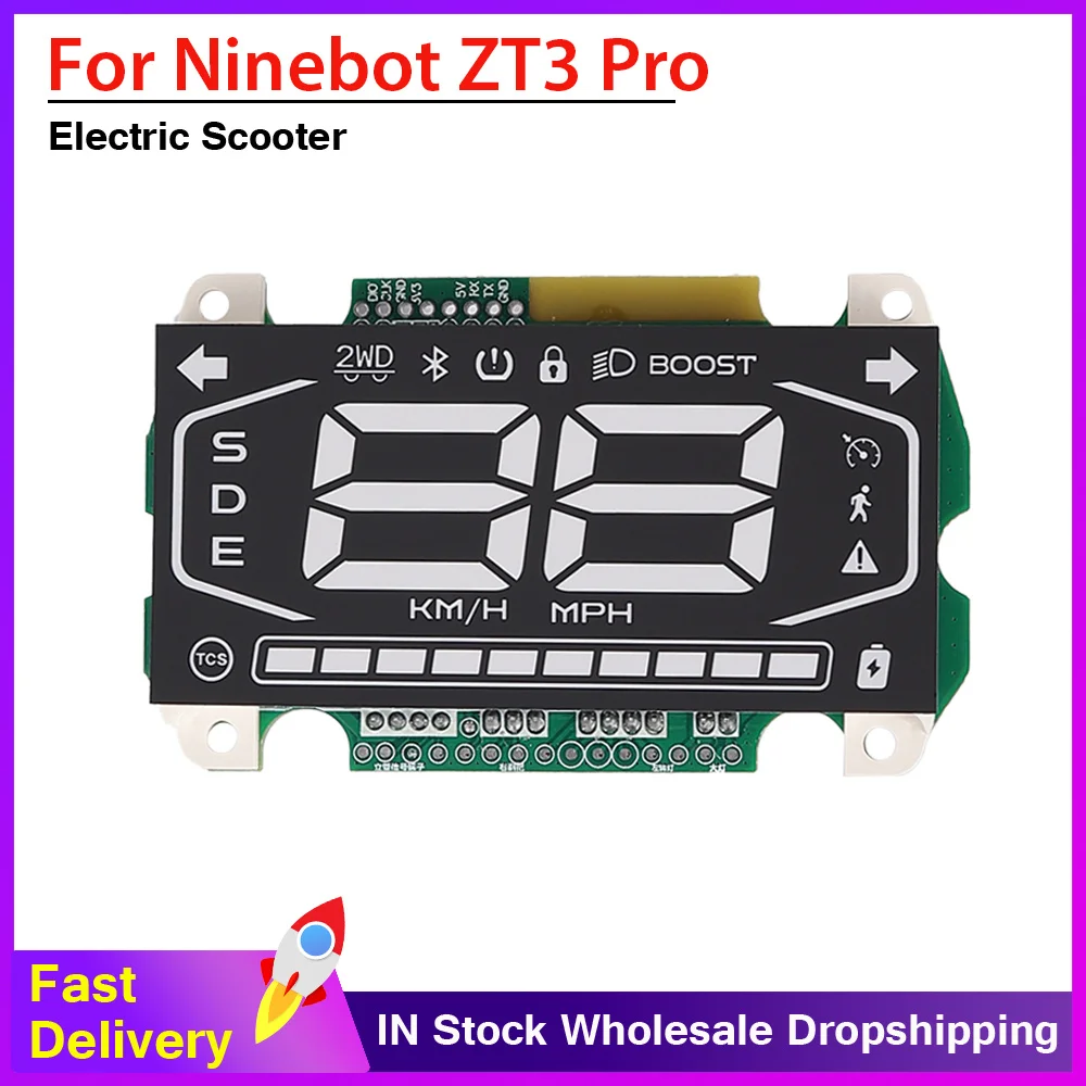 

For Segway Ninebot ZT3 Pro Dashboard Electric Scooter LED Dispaly Instrument Parts Scooter Accessories Replacement