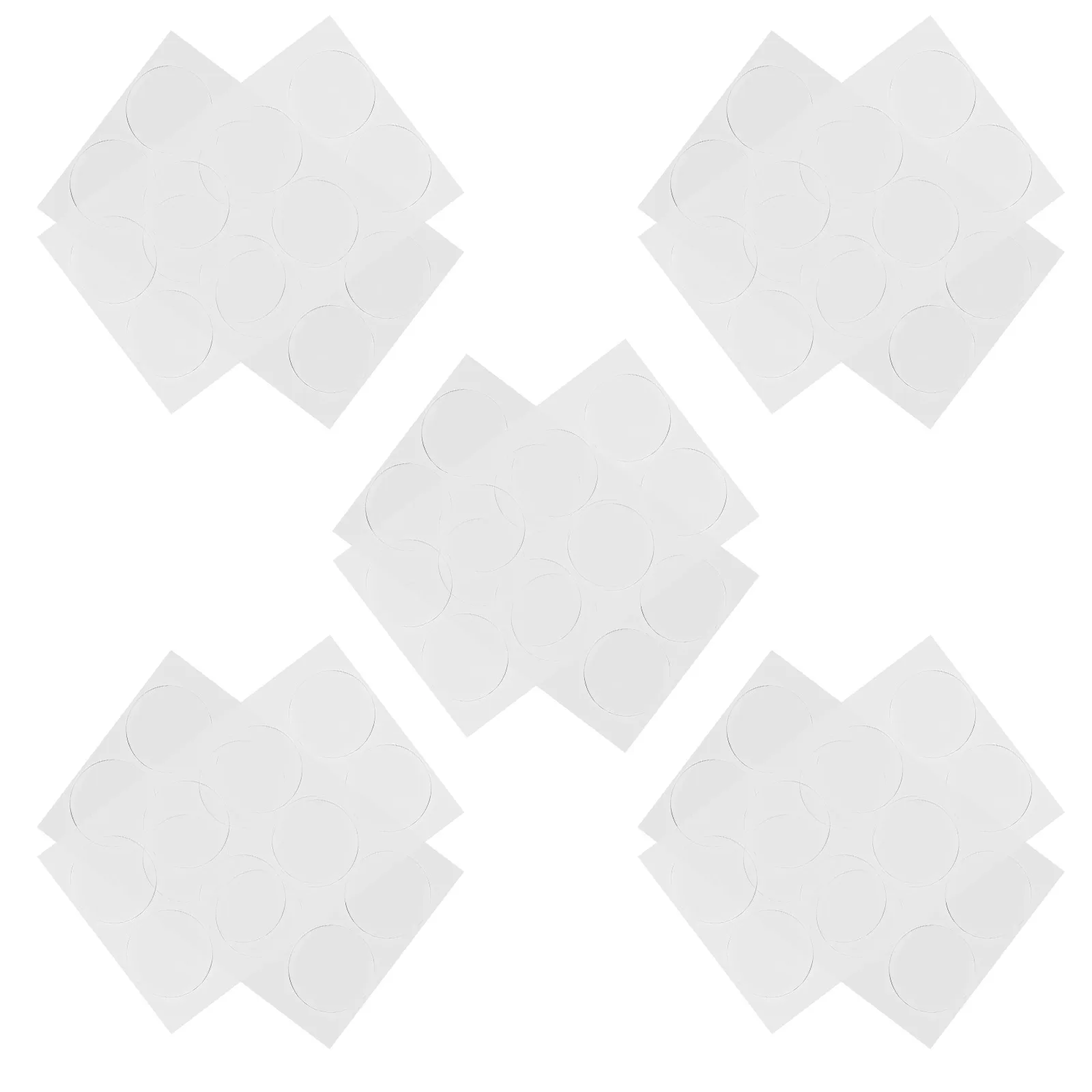 

80 Pcs Anti-slip Gasket Bumper Pads for Furniture Round Glass Anti-collision Table Transparent Rubber Grippers Bumpers