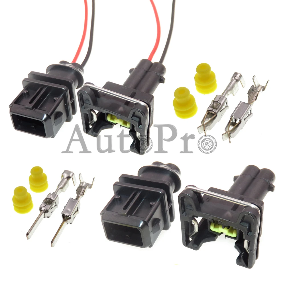 1 zestaw 2 otwory 106462-1 368354-1 rozrusznik czujnik temperatury wody samochodowy gniazdo kablowe automatyczna dysza zapłonowa wtyk obudowa z tworzywa sztucznego cewki zapłonowej