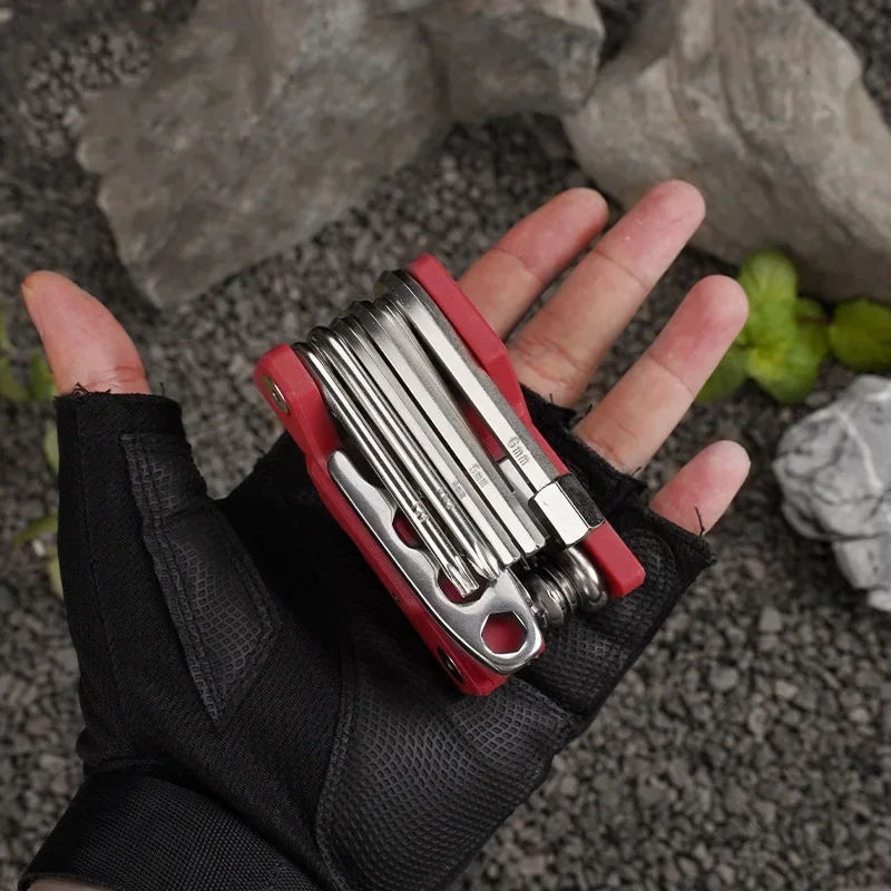 Multifunctional Bicycle Repair Tool Hex Spoke Cycling Screwdriver Wrench Tool Mountain Bike Repair Outdoor Portable Combination