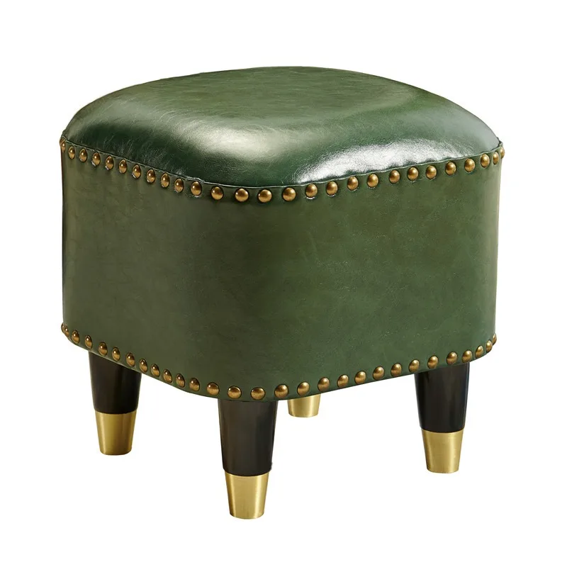 home-low-stool-american-leather-pier-shoe-household-small-stool-low-door-living-room-shoe-change-stool