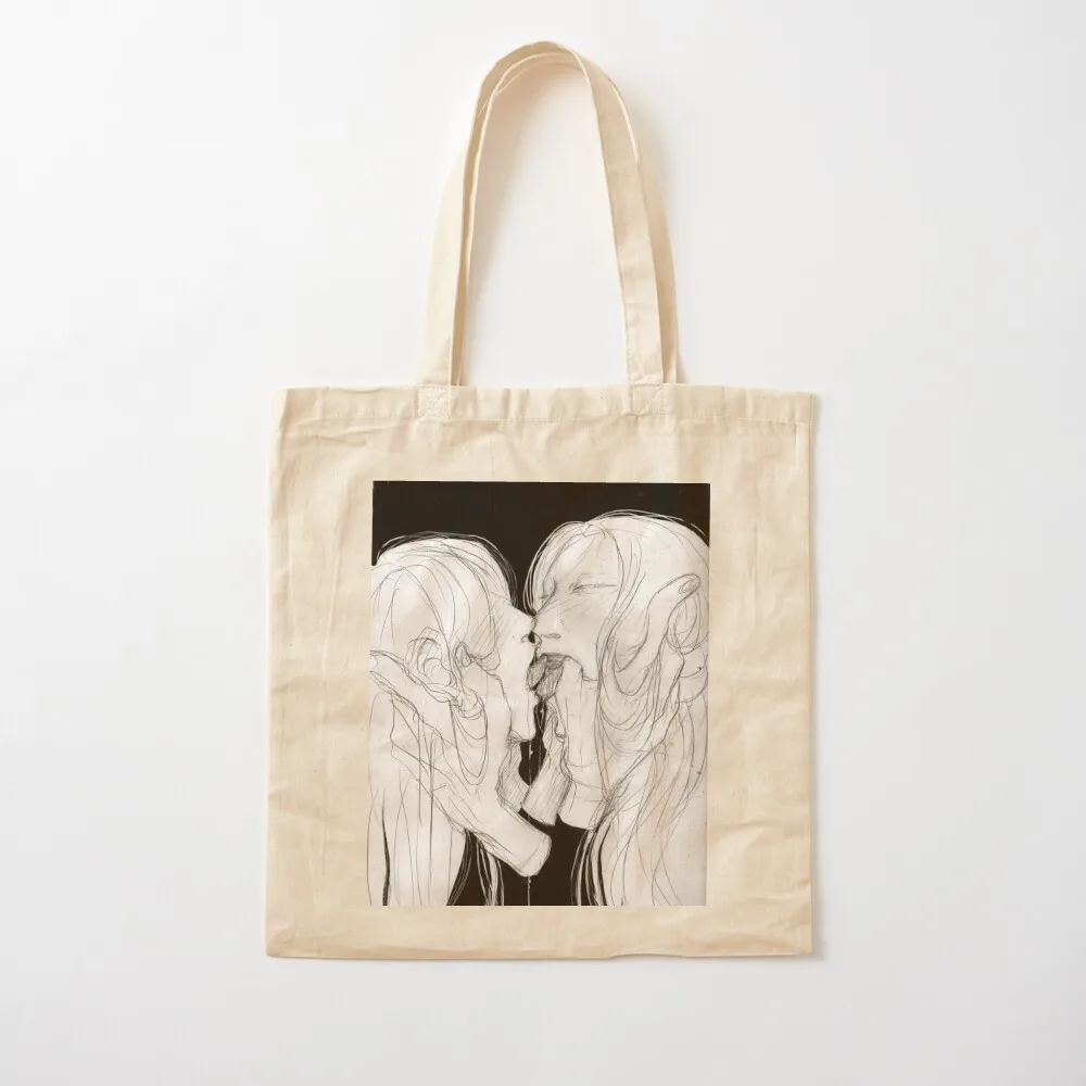 Kiss Tote Bag Canvas bag personalized tote bag reusable grocery bags Women's tote