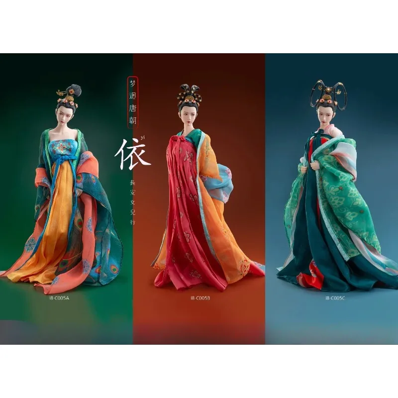 

I8Toys I8-C005 1/6 Tang Dynasty Female Movable Eyeball Head Sculpt Chinese Clothing Model for 12-inch Action Figure Body Decor