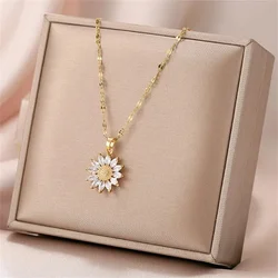 New Fashionable Sweet and Cute Micro Inlaid Zircon Women's Necklace Fashion Women's Necklace Jewelry Gift