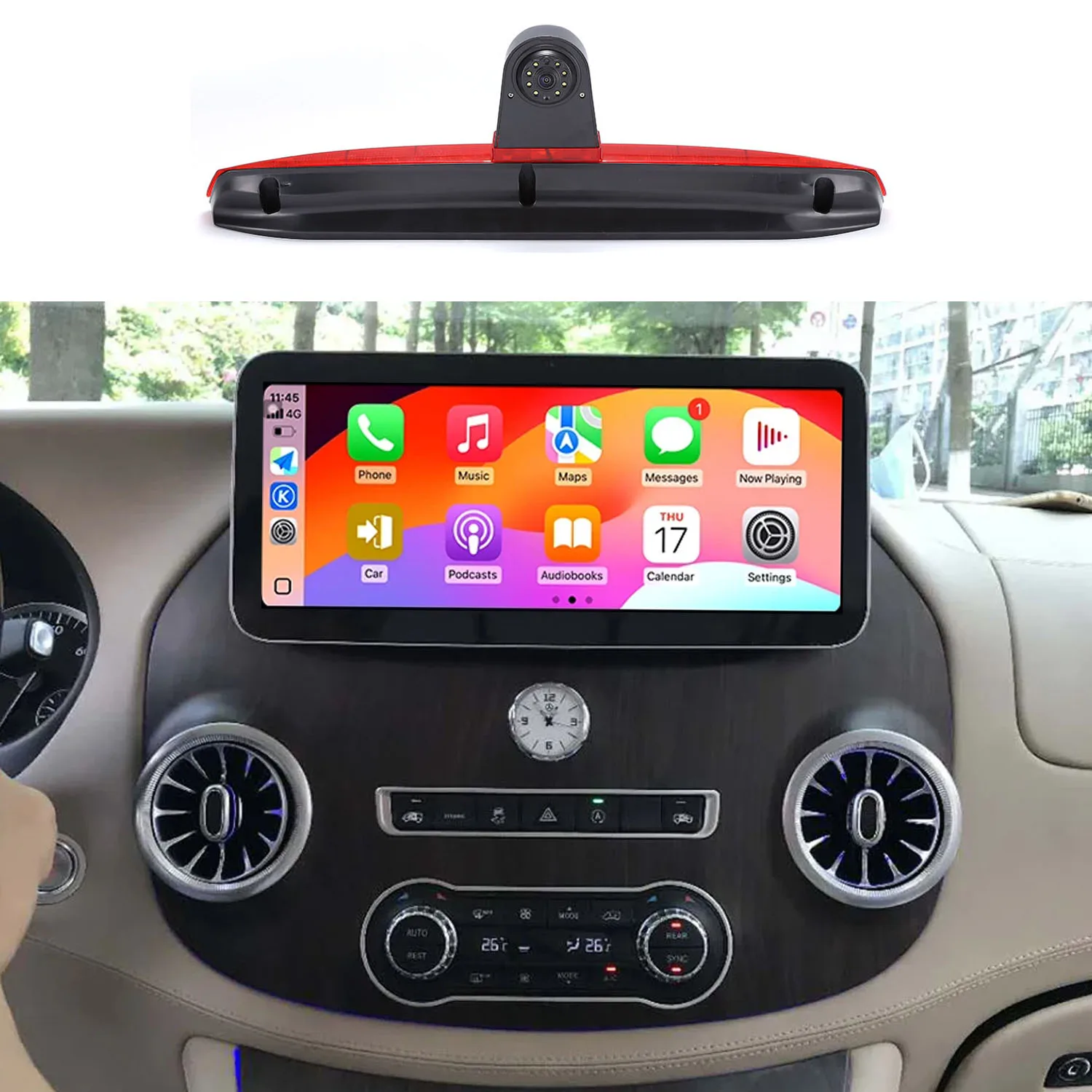 Android car radio Carpaly GPS Navigation rearview camera For Mercedes Benz V Class Vito W447 108 110 111 116 119 120 124 eVito