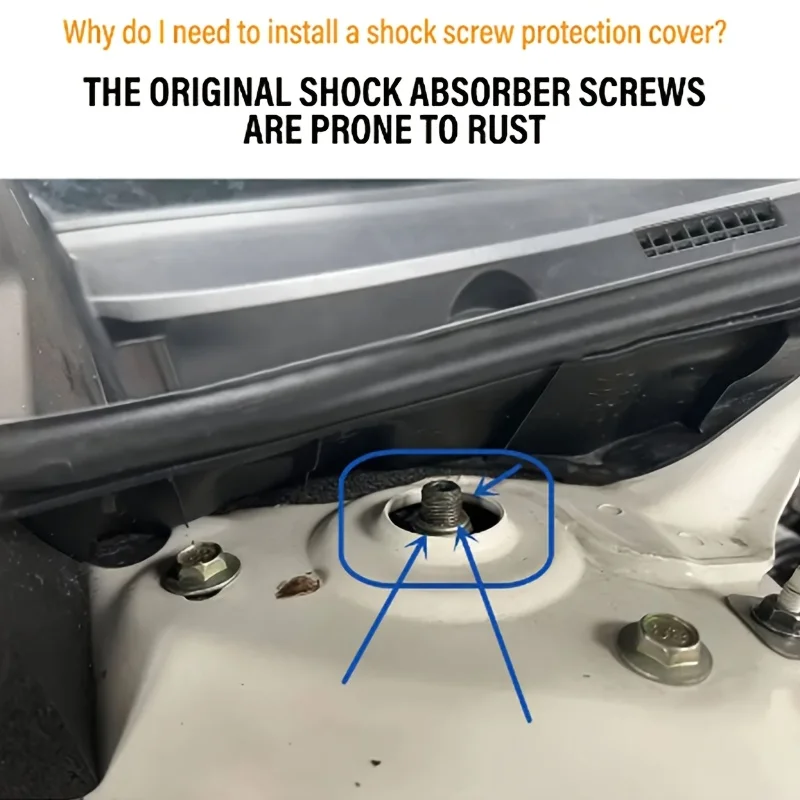 

2PCS Front Shock Absorber Screw Waterproof Cover Dust Cover Car Parts For Nissan Qashqai X-Trail Sylphy And Altima