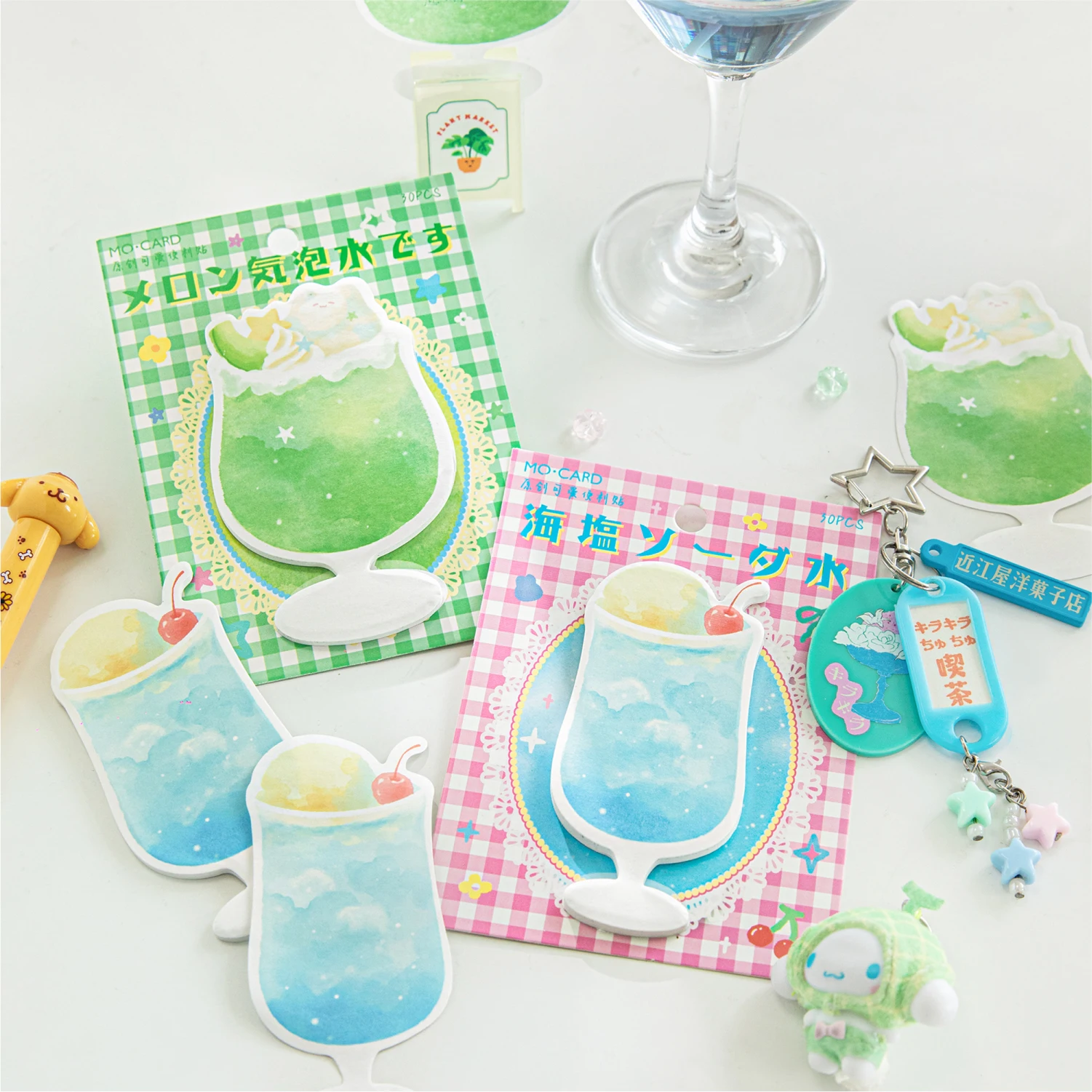 30 قطعة/الوحدة Kawaii اليابانية القرطاسية بعد الظهر الشاي ترك ملاحظات غير المرغوب فيه مجلة الكولاج الديكور سجل القصاصات ورق خلفية #3