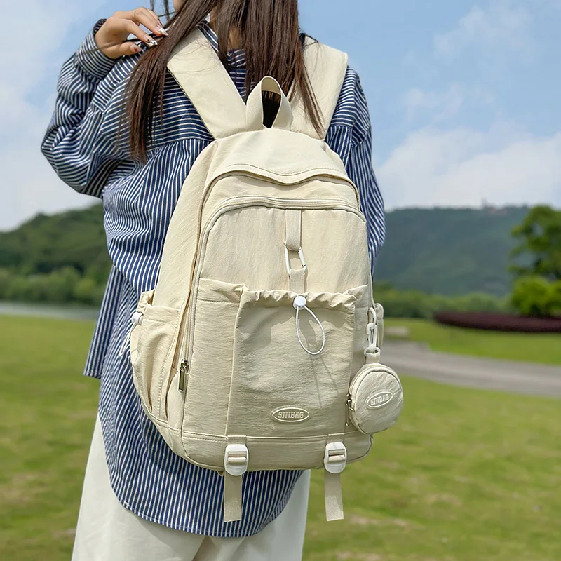 

Большой школьный рюкзак, студенческая школьная сумка, рюкзак, нейлоновая сумка, рюкзаки унисекс, пригородные дорожные сумки для спорта на открытом воздухе