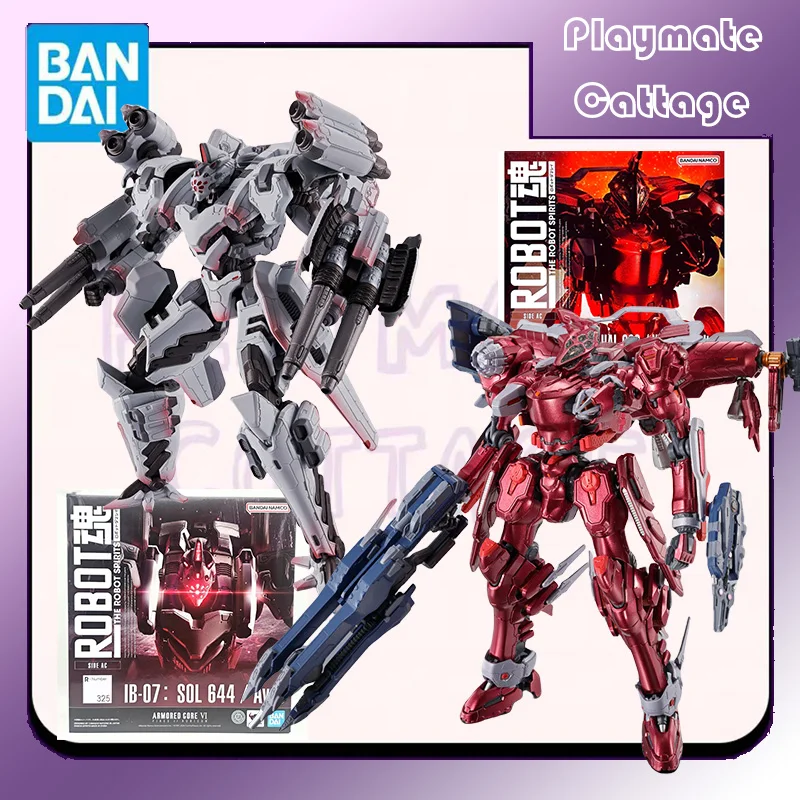 

BANDAI Original THE ROBOT SPIRITS ARMORED CORE VI IB-07:SOL 644/ Ayre IB-C03: HAL 826/Handler Walter Anime Figure Model Toy Gift