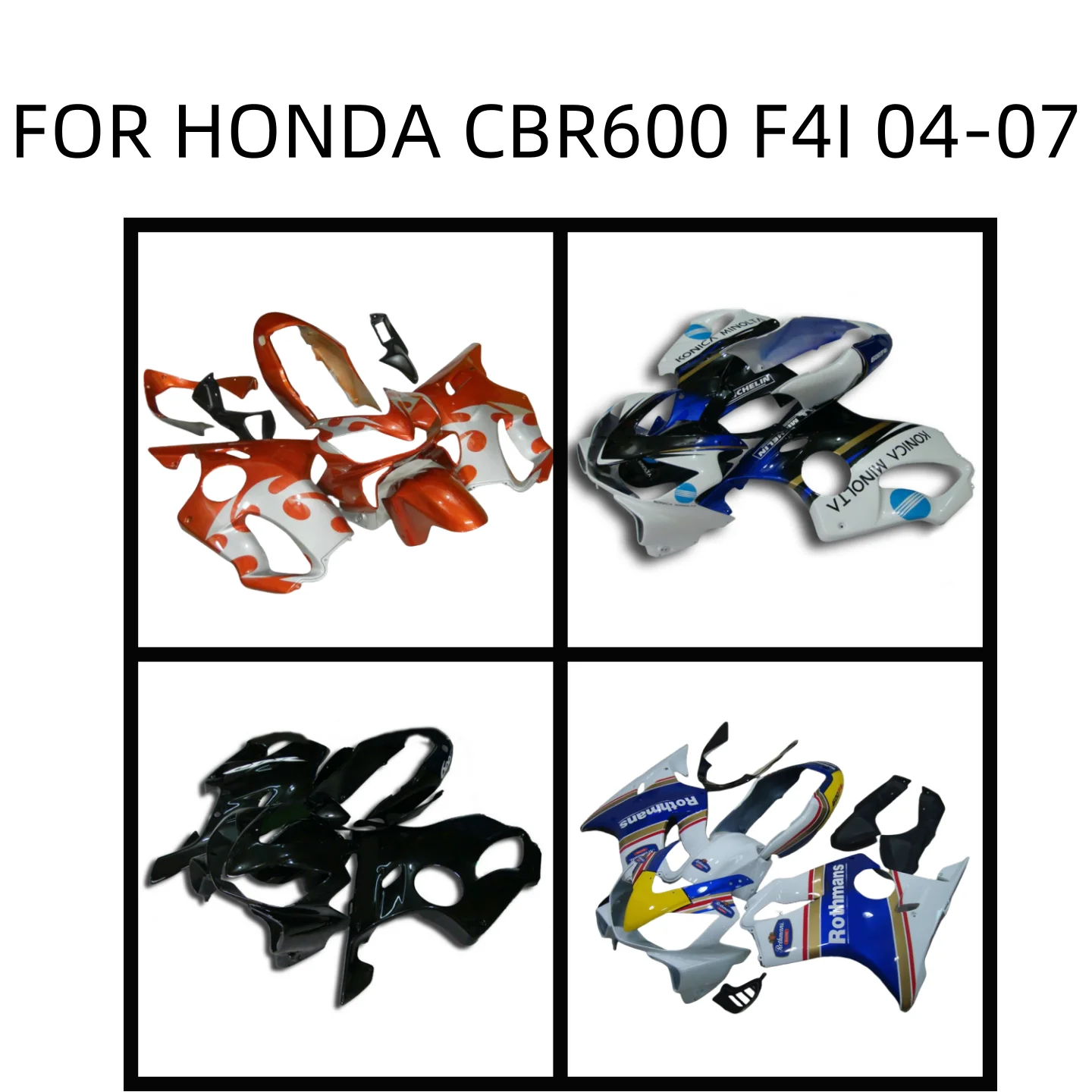 

Motorcycle Bodywork Set for Honda CBR600F4i CBR600 F4i 2004 2005 2006 2007 Injection ABS Full Fairings Kit Mold Accessories