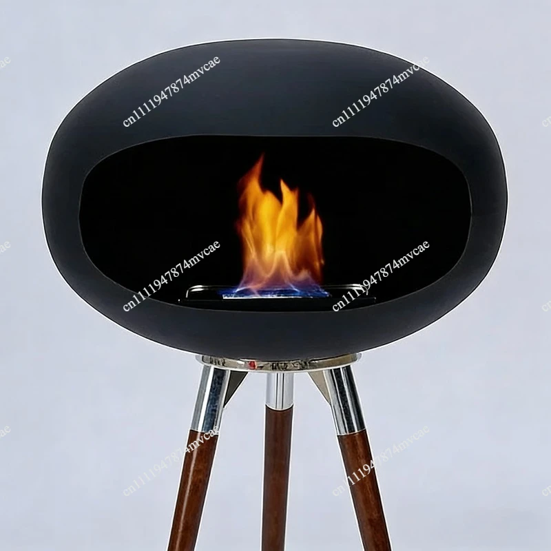 Tall Fireplace Real Fire Outdoor Interior Decoration Simple Modern Alcohol Fireplace