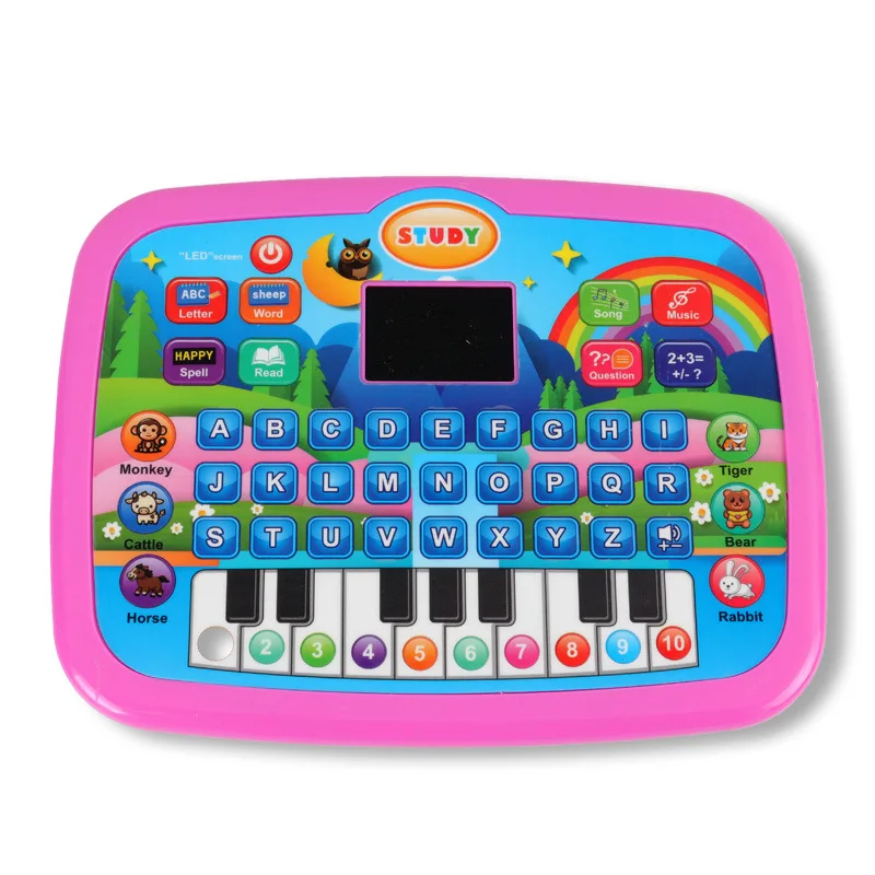 Kids Educational Tablet Toy Age 3+ Literacy Math Music Learning Machine Multifunctional Learning Toy Birthday Christmas Gifts