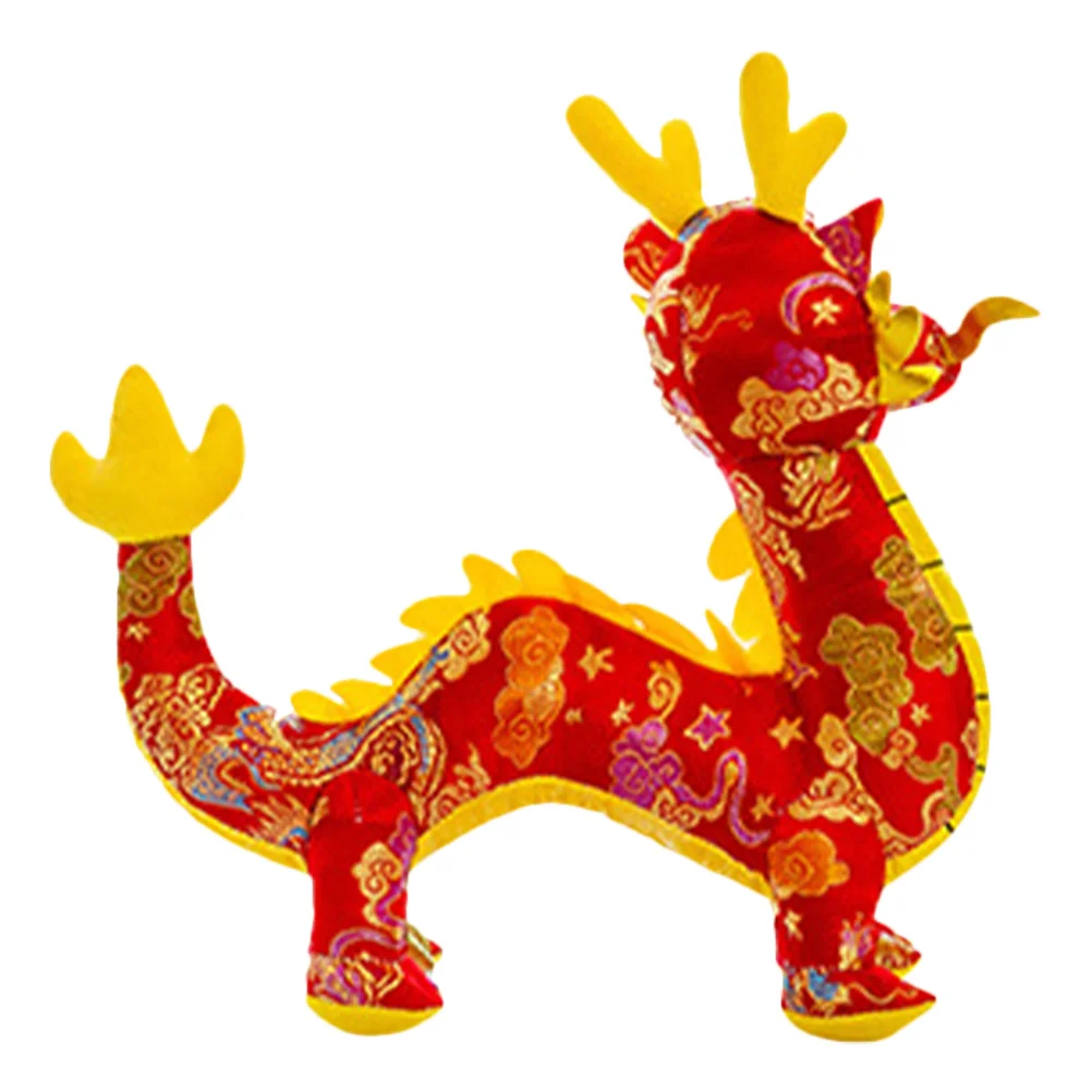 

Dragon Stuffed Animal Cute Figurine Plush Figure Toys Chinese New Year Gift Lovely Zodiac