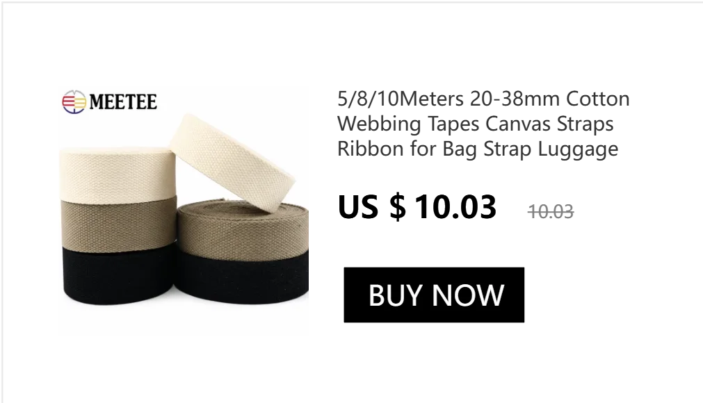 5Meters 20-50mm 1.3mm Thick Cotton Webbing Tapes Bags Strap Garment Ribbons Belt DIY Clothing Sewing Tape Bias Binding Accessory