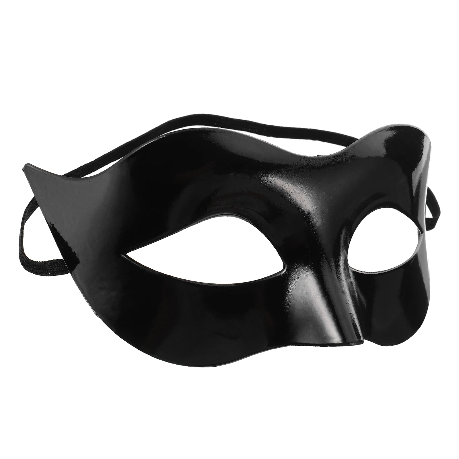 

Black Masquerade Costume Eye Half Face For Halloween Party Venetian Mask Elegant Mysterious Design Comfortable Fabric Ribbon