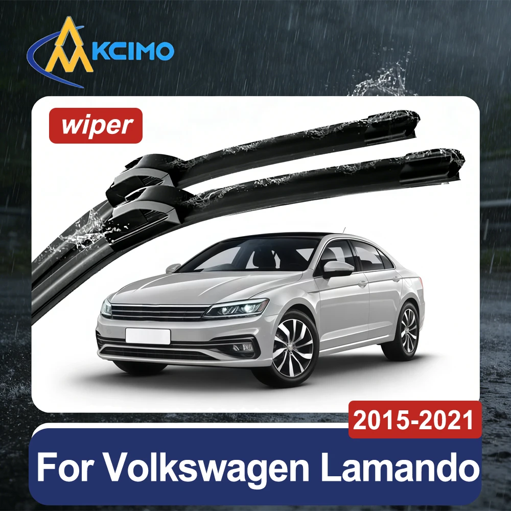 

Complete Windshield Wiper Blade Set For Volkswagen Lamando 2015-2021 Rubber All-Weather Front Wiper Blades Direct Fit