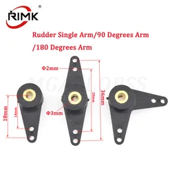 MGALLOPSS Nylon Steering Single Arm /180 Degrees Arm/90 Degrees Arm for Plastic Rudder RC Boat Accessories 1pc