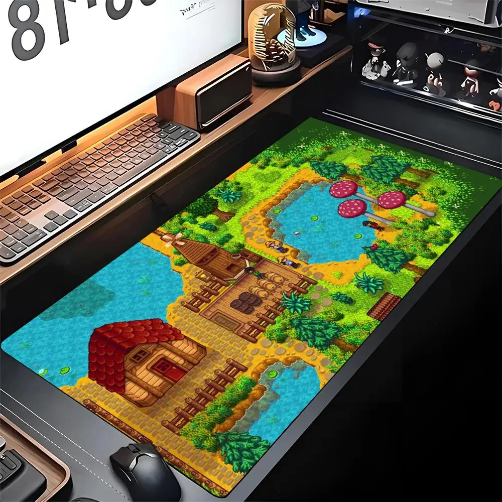 

Коврик для мыши Stardew Valley, игровой коврик с замком, большой компьютерный розничный геймерский большой резиновый художественный коврик для мыши, коврик для ноутбука, стола