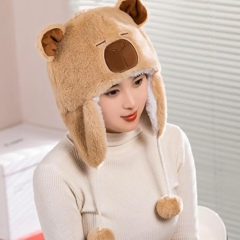 77HE CAPYBARA ، قبعة الصوف ، طقس بارد من أجل حماية الأذن الداخلية