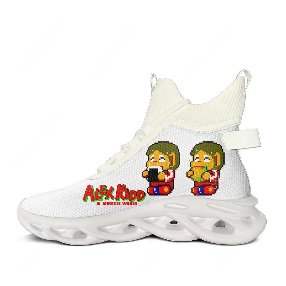 Alex Kidd High Top Flats Sneakers Mens Womens Sports Running Shoes High Quality Sneaker Lace Up Mesh Footwear Custom Shoe