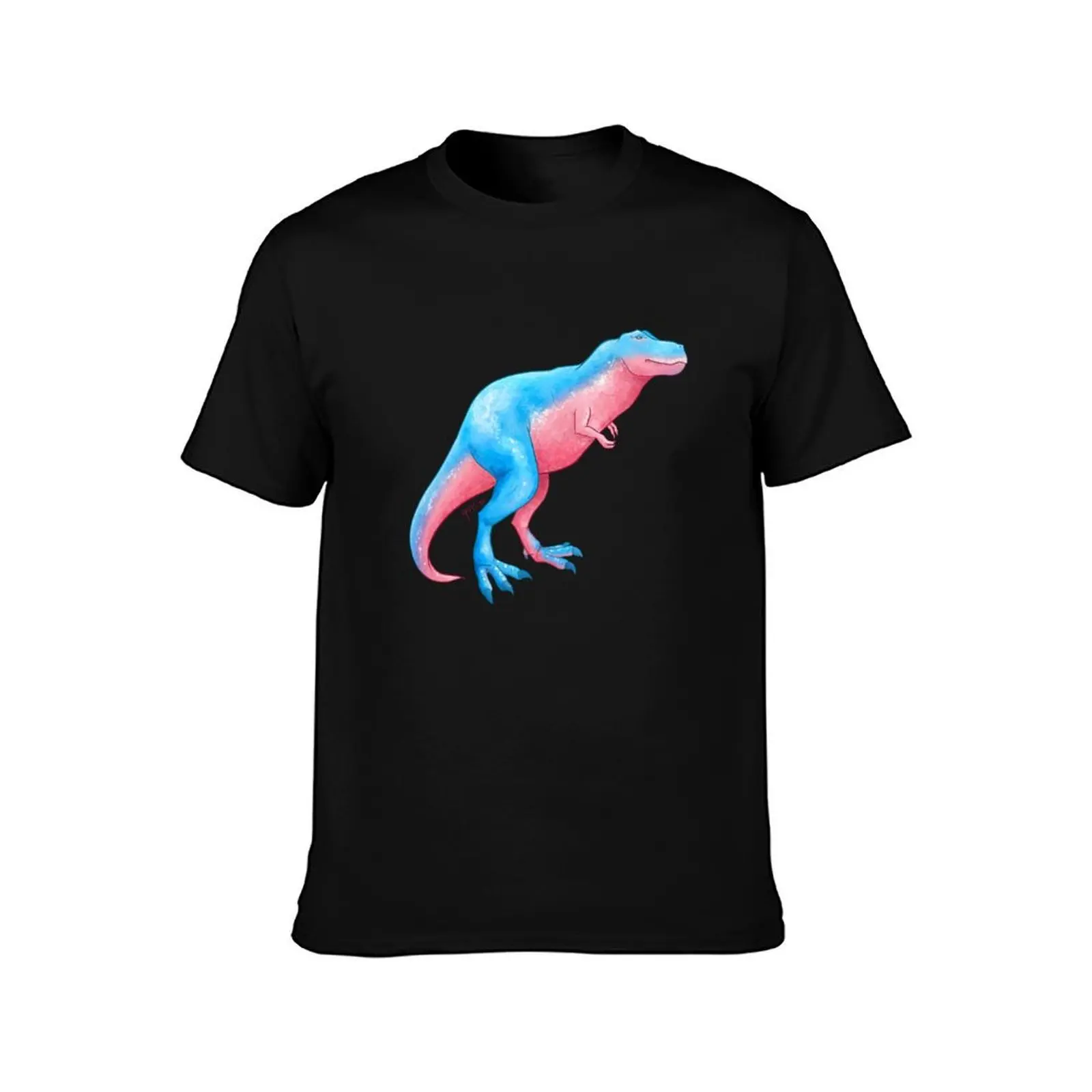 Transgender Pride Dinosaur T-Shirt Fitness Training Breathable Tee
