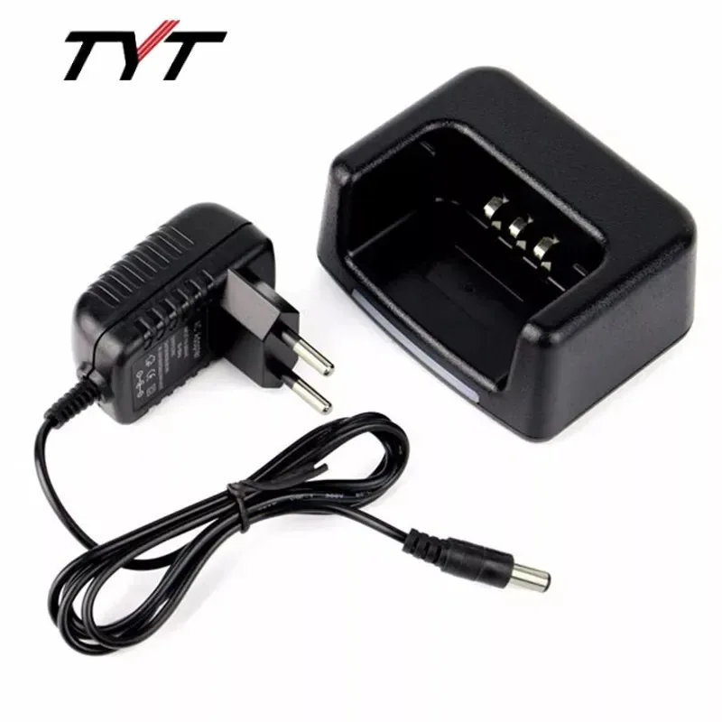 Pengisi daya meja adaptor dasar pengisi daya baterai untuk TYT Walkie Talkie MD380 RT3S MD760 DMR RETEVIS RT3 RT3S Ham catu daya Radio