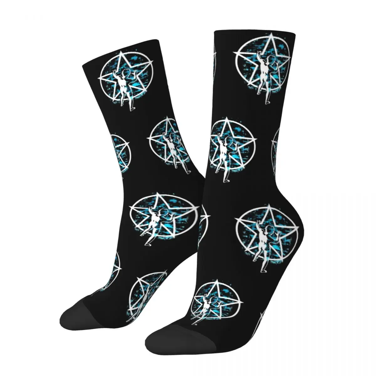 

Music Rush Rock Band Socks Gothic Stockings Autumn Anti-Slip Unisex Men Socks Warm Soft Custom Cycling Socks