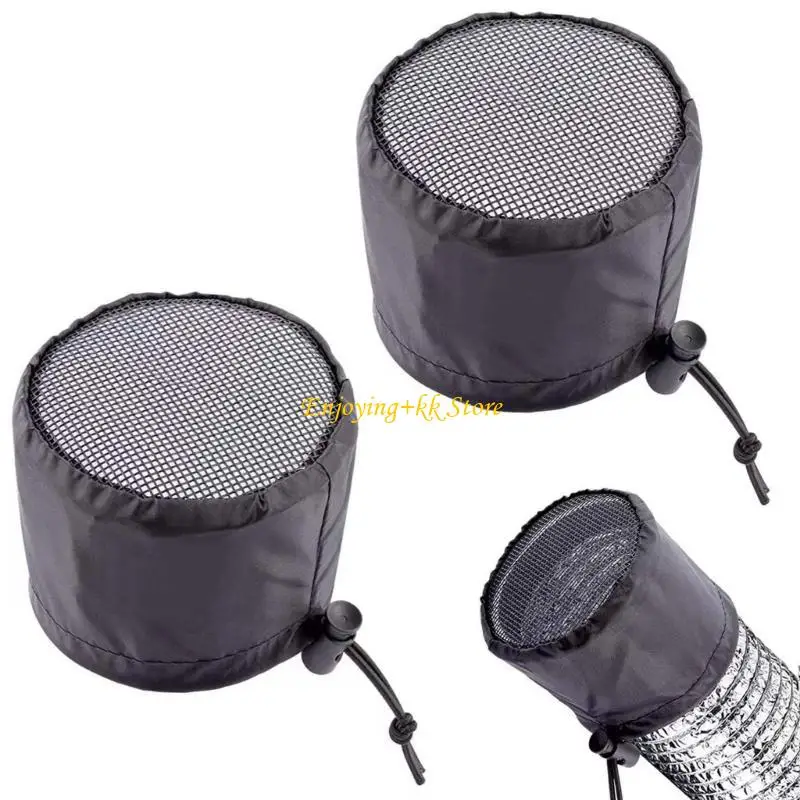

Q1JB 2pcs Grow Tents Vent Filter Covers Vent Hood Mesh Screen Shield for Exhaust Fan