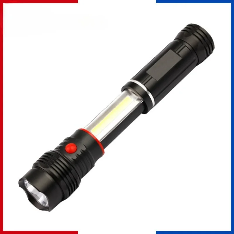 

Светодиодный светильник для обслуживания освещения, пластиковый мощный фонарик, телескопический нижний магнитный всасывающий фонарь COB, мобильный рабочий фонарь